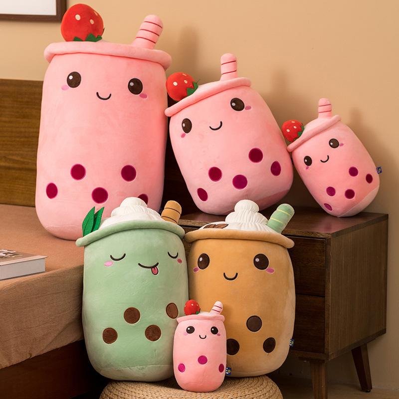 Super soft milk tea cup pillow pillow girls bed pillow pillow bed sofa pillow bay window cute cushion waist pillow-store3app
