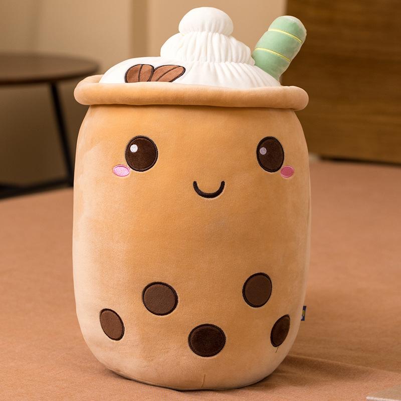 Super soft milk tea cup pillow pillow girls bed pillow pillow bed sofa pillow bay window cute cushion waist pillow-store3app