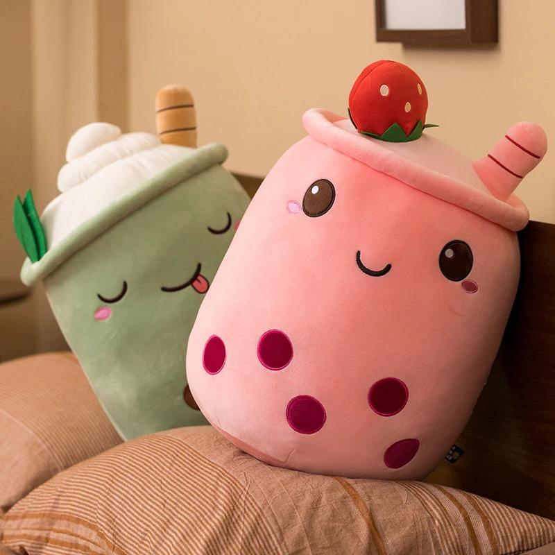Super soft milk tea cup pillow pillow girls bed pillow pillow bed sofa pillow bay window cute cushion waist pillow-store3app