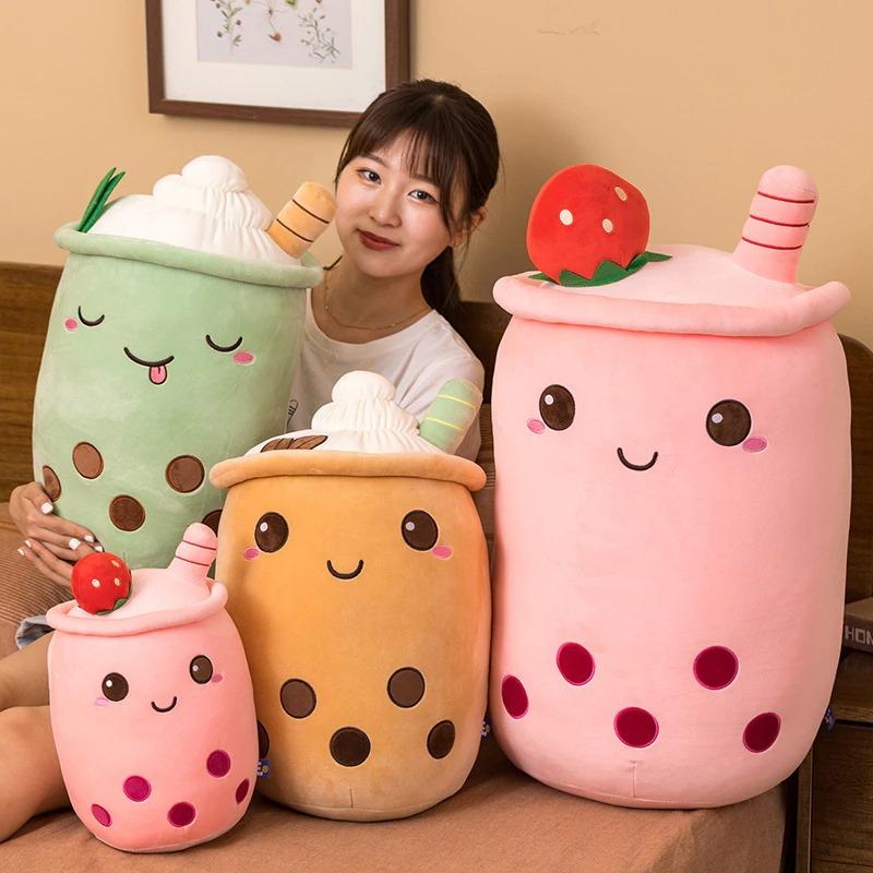 Super soft milk tea cup pillow pillow girls bed pillow pillow bed sofa pillow bay window cute cushion waist pillow-store3app