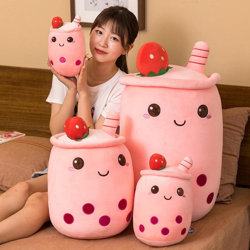 Super soft milk tea cup pillow pillow girls bed pillow pillow bed sofa pillow bay window cute cushion waist pillow-store3app
