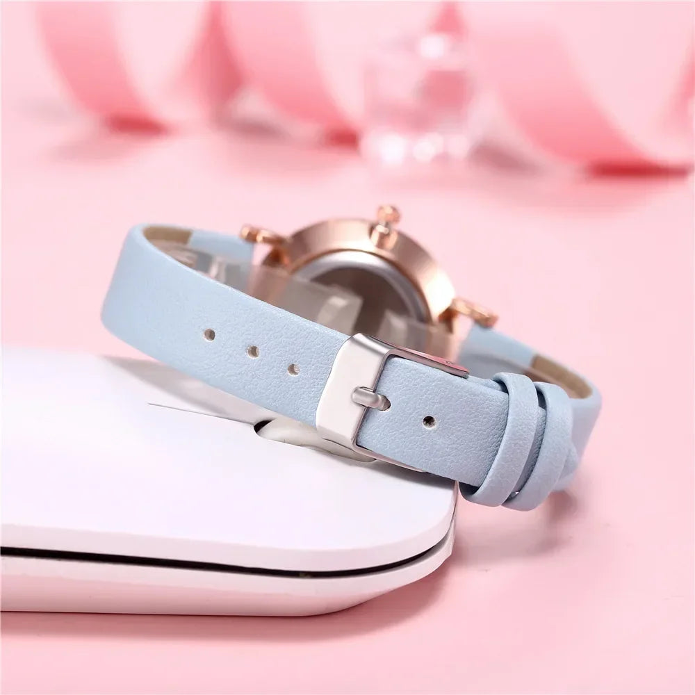 Trendy Ladies Wrist Watches Luminous Women Simple Watches Casual Leather Strap Quartz Watch Clock Montre Femme Relogio Feminino-store3app